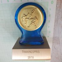 Пластика "TRANINGSPRIS 1978" наградна, снимка 1 - Други ценни предмети - 29133831
