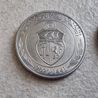 Монети. Тунис . 2, 1 и 1/2 динар, 10, 20, 50 ,100, 5 милима. 8 бройки., снимка 10 - Нумизматика и бонистика - 42373005