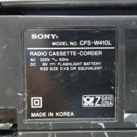 Радиокасетофон Sony CFS-W410L, снимка 4 - Радиокасетофони, транзистори - 30269211