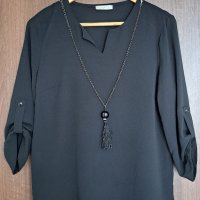 FAVORI Дамска блуза с колие-размер М, снимка 1 - Други - 40047647