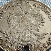 Сребърна монета 20 кройцера 1804г. Франц втори Будапеща Австрия 14958, снимка 8 - Нумизматика и бонистика - 42888416
