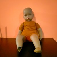 Порцеланова кукла с дефект 1991 47 см, снимка 7 - Колекции - 39630152