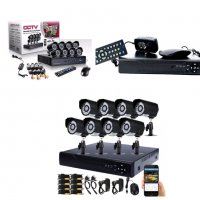 Комплект за видео наблюдение CCTV - 8 Камери и 8 Канален DVR CCTV-8, снимка 2 - Комплекти за видеонаблюдение - 39879694