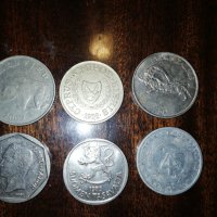Монети от 6 държави , снимка 2 - Нумизматика и бонистика - 32156394
