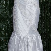 сватбена булчинска рокля от луксозна тафта, снимка 8 - Сватбени рокли - 33767247