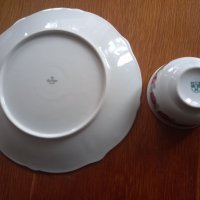  красива  антикварна  чиния Бавария  и захарница , снимка 3 - Чинии - 39452259