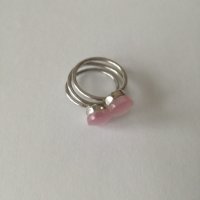 Сребърен пръстен с розов цирконий. Сребро проба 925. , снимка 4 - Пръстени - 38663552