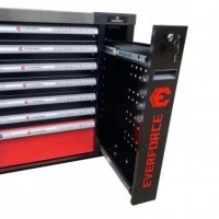 Нов Професионален Шкаф с инструменти EVERFORCE със 7 чекмеджета и отделение за закачане на инструмен, снимка 2 - Други инструменти - 37046892