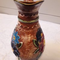 Немска релефна керамична ваза, снимка 4 - Колекции - 31399451