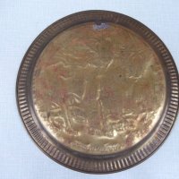 Пано - чиния от бронз - 510 гр., снимка 3 - Други ценни предмети - 29860878