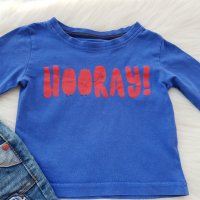 Дънки и блуза за момче 9-12 месеца, снимка 3 - Панталони и долнища за бебе - 29862579