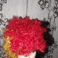 PERUCKE AFRO Шарена къдрава перука с голям обем, снимка 3 - Аксесоари за коса - 30370067