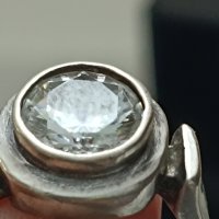 Красив сребърен пръстен с естествен камък #ДЩ, снимка 5 - Пръстени - 44327261