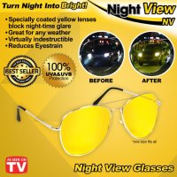 ХИТ Слънчеви очила за нощно шофиране мъжки дамски rayban авиатор, снимка 4 - Слънчеви и диоптрични очила - 34168999