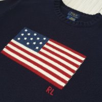 POLO Ralph Lauren Made in USA Cotton Knit Мens Size M/LОРИГИНАЛ! Мъжка Блуза Пуловер!, снимка 1 - Пуловери - 42640363