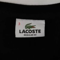 Lacoste оригинална тениска S памучна черна фланелка, снимка 3 - Тениски - 37371662
