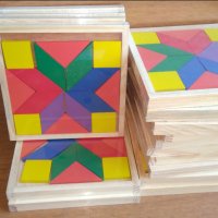 5 бр. дървени мозайки за 15лв. / дървени играчки, снимка 1 - Образователни игри - 38481696