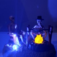 Хелоуин ,  Halloween лампа с батерии., снимка 4 - Соларни лампи - 42513802