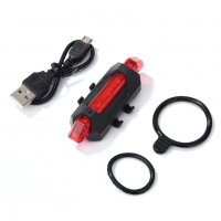 USB Презареждащ комплект фар и стоп акумулаторни светлини за колелo презареждаеми стопове велосипед, снимка 4 - Аксесоари за велосипеди - 29715985