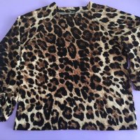 Блуза в леопардов десен, снимка 2 - Блузи с дълъг ръкав и пуловери - 39435414