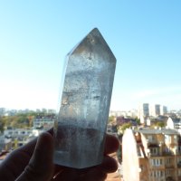 Планински кристал обелиск 278гр., снимка 7 - Други ценни предмети - 42779002