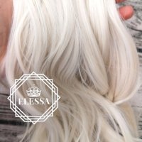 Естествена Луксозна Опашка в Ледено Рус №60 Цвят КОД Е53, снимка 5 - Аксесоари за коса - 42788836