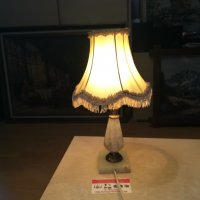 мрамор мед/месинг-антик лампа от франция 1702211035, снимка 1 - Колекции - 31846773