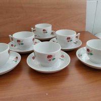 Руски порцелан  сервиз за чай, снимка 1 - Антикварни и старинни предмети - 30295316