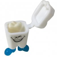 Зъб зъбче сладка кутийка кутия малка пластмасова за зъбки, снимка 4 - Други - 37510328