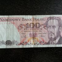 Банкнота - Полша - 100 злоти | 1988г., снимка 1 - Нумизматика и бонистика - 29109162