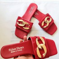 Дамски чехли Fidan Shoes , снимка 2 - Чехли - 37038015