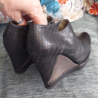 Естествена кожа / дамски обувки на платформа "Ixos" / номер 37 / 38, снимка 8 - Дамски елегантни обувки - 44924148