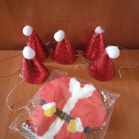 Коледни шапки и салфетки, снимка 2 - Декорация за дома - 34556607