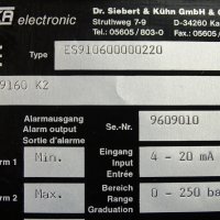 Контролер на налягане SIKA electronic ES9106, 230V, снимка 4 - Резервни части за машини - 34903304