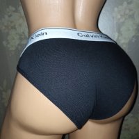 Calvin Klein S-M-Памучни черни бикини , снимка 2 - Бельо - 42787962