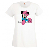 Дамска тениска Minnie Mouse 4 Подарък,Изненада,Рожден ден,, снимка 1 - Тениски - 36530758