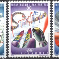 Чисти марки Спорт Олимпийски Игри Лилехамер 1994 Лихтенщайн 1993, снимка 1 - Филателия - 33873197