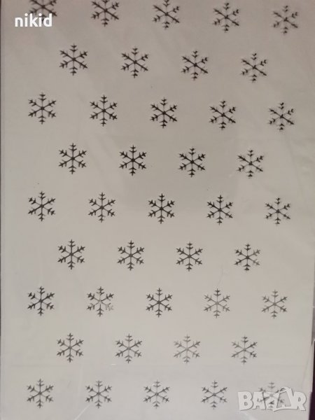 Малки снежинки голям стенсил шаблон спрей за торта украса сладки Scrapbooking, снимка 1