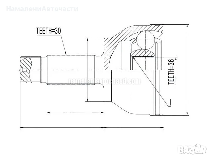 Задно външно каре 6393500710 NPZME010 Mercedes Vito, снимка 1