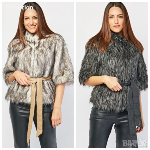 Палта от еко косъм, снимка 1