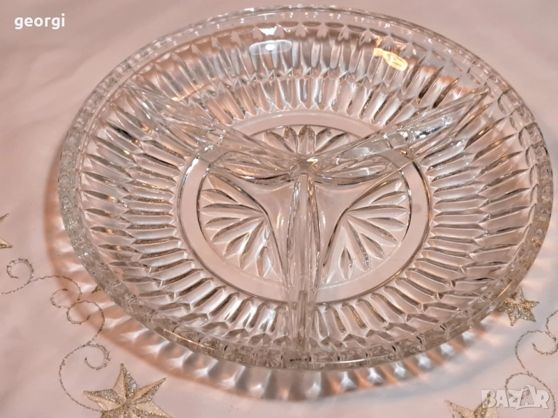 плато за сервиране с три отделения ордьовър 11/6, снимка 1