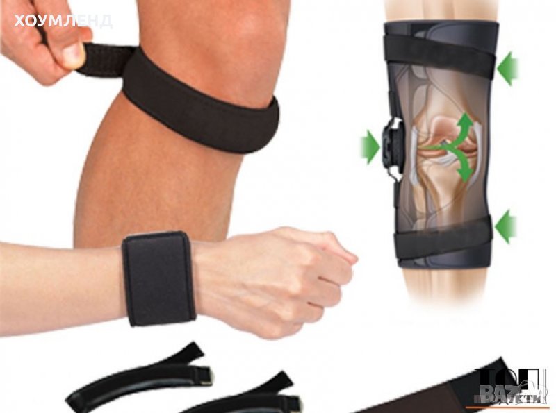 Комплект магнитни наколенки + магнитна лента за ръка, снимка 1