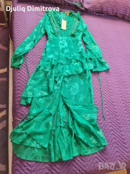 зелена рокля, снимка 1