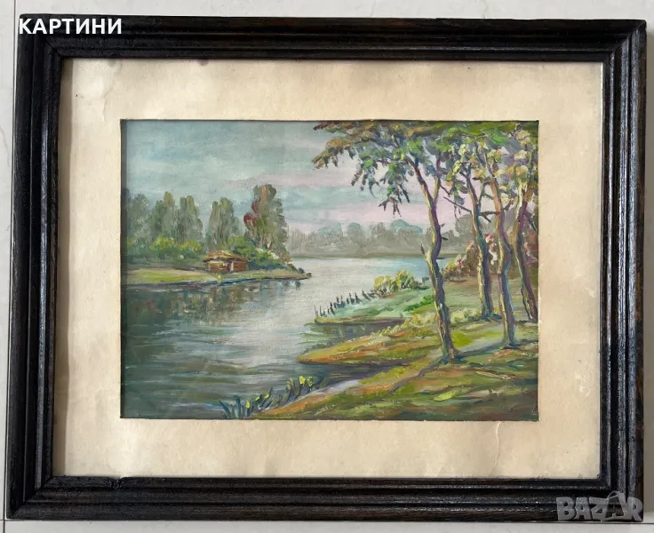 Стара майсторска картина - Пейзаж, снимка 1