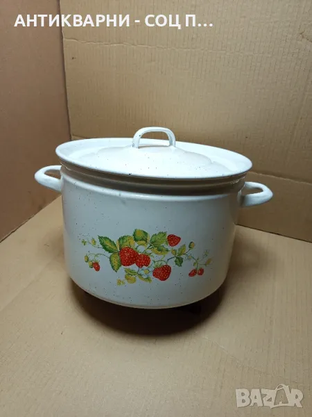 Стара Емайлирана Тенджера 10лт., снимка 1