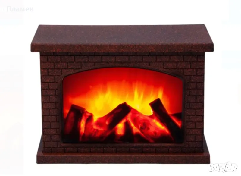 Декоративна Камина Фенер -  28x12x20см. На батерии, снимка 1