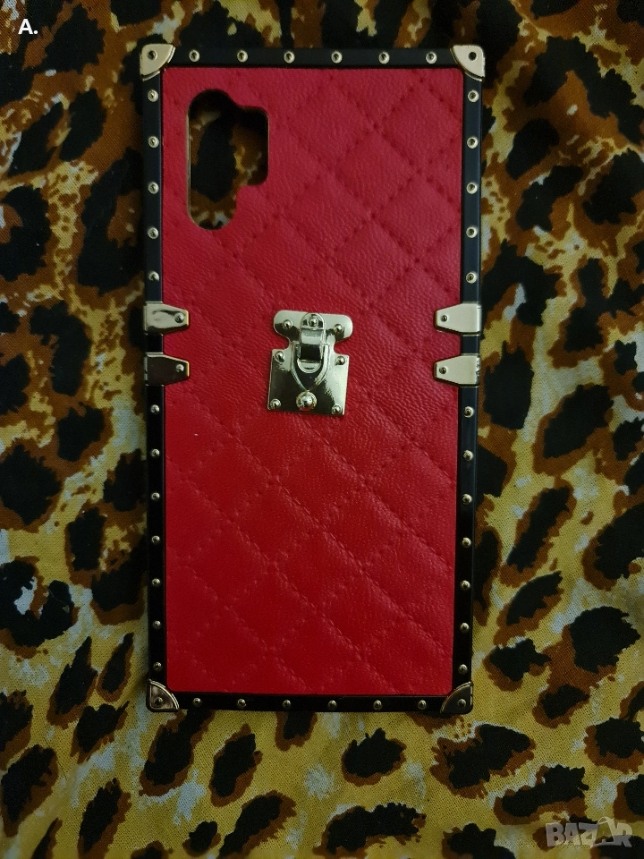 Луксозни ,уникални кожени и огледални кейсове с камъни за Самсунг Ноте 10 Samsung Note 10, снимка 1