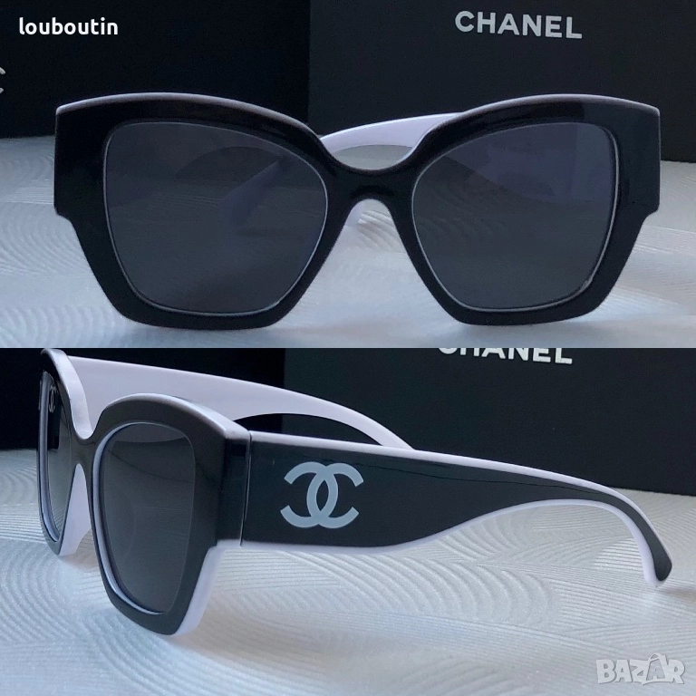 Дамски слънчеви очила котка черно и бяло, снимка 1