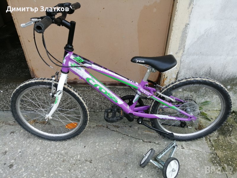 Детски велосипед/колело Cross Speedster 20"+ помощни колела, снимка 1