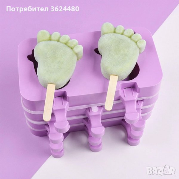 3794 Силиконов молд с форма на крачета, снимка 1